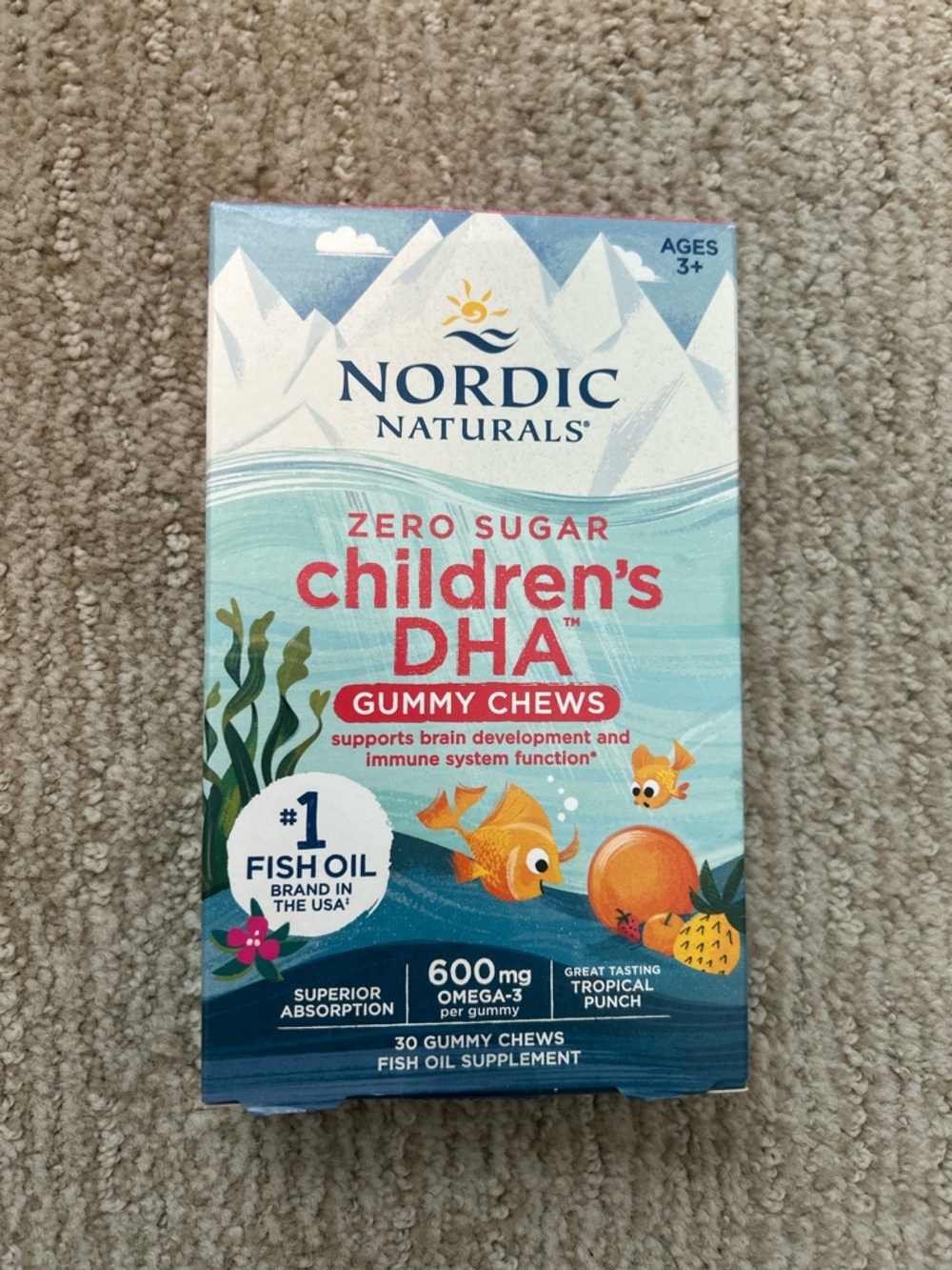 Nordic Naturals Children’s DHA Gummy Chews - Tropical Punch
